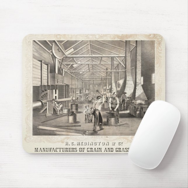 The Building Interior Of H.C. Redington & Company Mouse Mat (With Mouse)