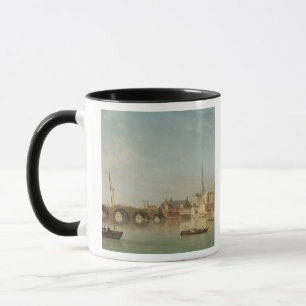The Building of Westminster Bridge with an imagina Mug