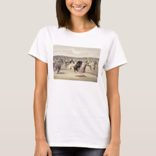 The Bull Leaping the Barriers, 1865 (colour litho) T-Shirt