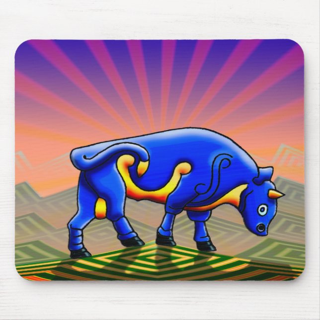 the bull mouse mat (Front)