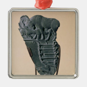 The Bull Palette, from Abydos, c.3500-3100 BC Metal Tree Decoration