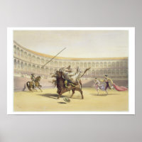 The Bull Tossing the Picador and Horse, 1865 (colo
