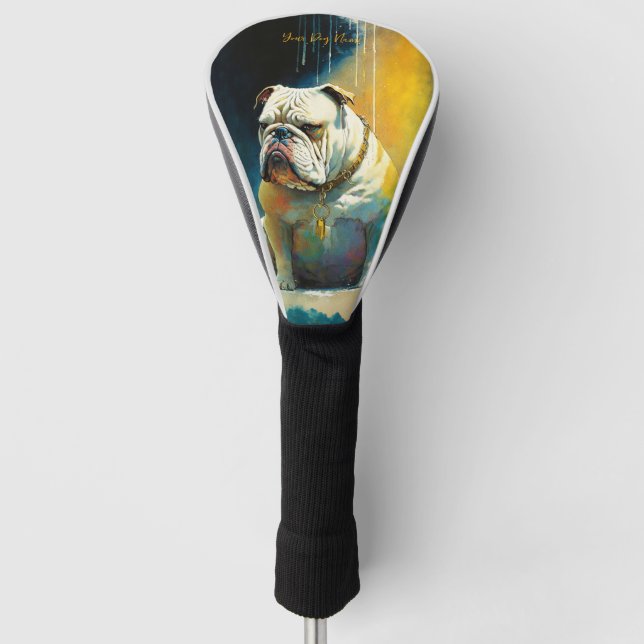 The Bulldog - Composition 002 Golf Head Cover (Front)