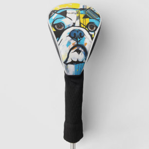 The Bulldog Dog Portrait 004 - Sable Gabriel Golf Head Cover