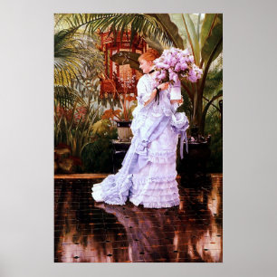 The Bunch Of Lilacs ~ James Tissot ~ Fine Art Poster