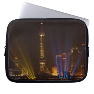 The Bund (waterfront) in Shanghai. Looking Laptop Sleeve