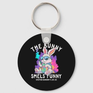The Bunny Smells Funny Easter Sunday 4 20 25 Happy Key Ring