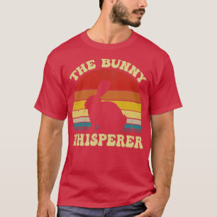 The Bunny Whisperer Funny Bunny Retro Vintage T-Shirt