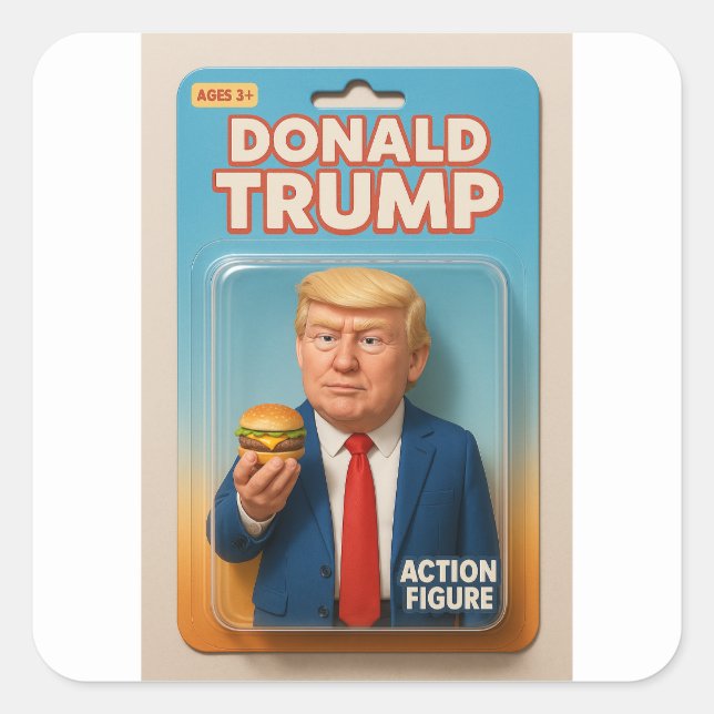 The Burger Baron Square Sticker (Front)