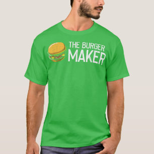 The Burger Maker, Barbecue Cheeseburger Fast Food  T-Shirt