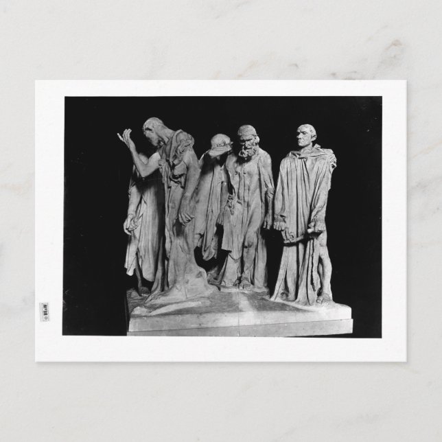 The Burghers of Calais, 1889 Postcard (Front)