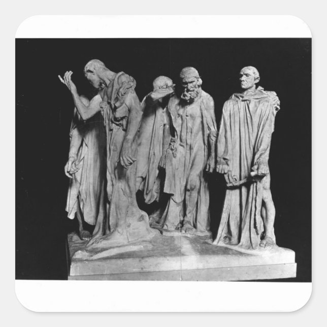 The Burghers of Calais, 1889 Square Sticker (Front)