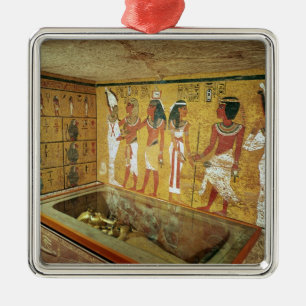 The burial chamber in the Tomb of Tutankhamun Metal Tree Decoration