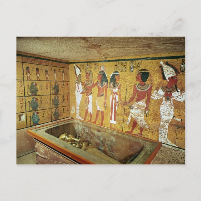 The burial chamber in the Tomb of Tutankhamun Postcard (Front)