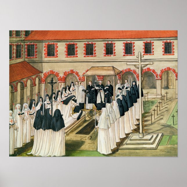 The Burial of a Nun, from 'l'Abbaye de Poster (Front)