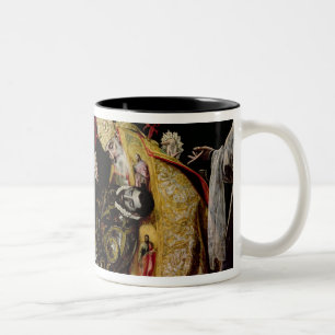 The Burial of Count Orgaz Two-Tone Coffee Mug