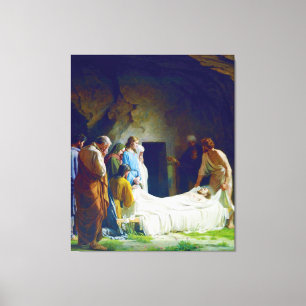 The Burial of Jesus by Carl Heinrich Bloch 1873 Canvas Print