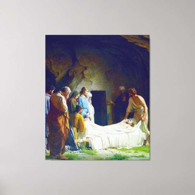 The Burial of Jesus by Carl Heinrich Bloch 1873  Canvas Print (Front)