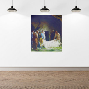 The Burial of Jesus by Carl Heinrich Bloch 1873 Poster