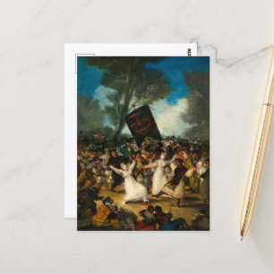 The Burial of the Sardine by Francisco Goya Postcard