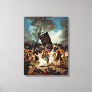 The Burial of the Sardine  c.1812-19 Canvas Print