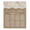 The Burlap & Lace Wedding Collection Seating Chart