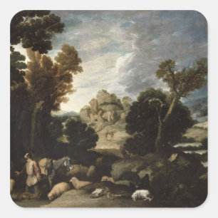 The Burning Bush, c.1635 Square Sticker