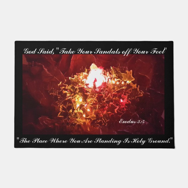 "The Burning Bush" Doormat (Front)