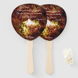 "The Burning Bush" Hand Fans