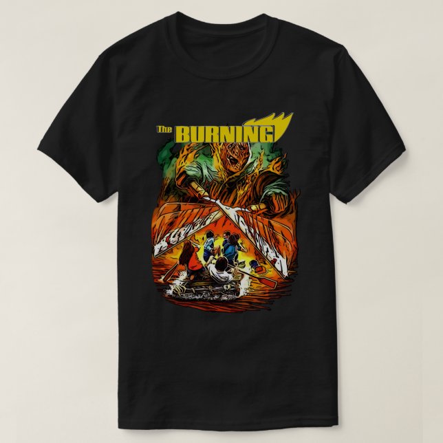The Burning Horror Movie  T-Shirt (Design Front)