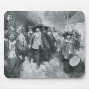 The Burning of Jamestown Mouse Mat