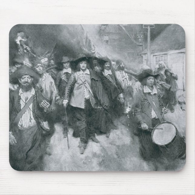 The Burning of Jamestown Mouse Mat (Front)