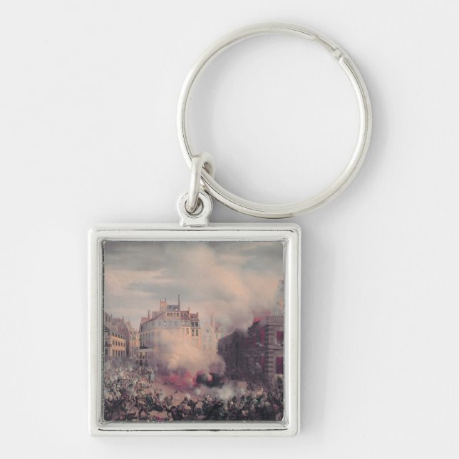 The Burning of the Chateau d'Eau Key Ring (Front)