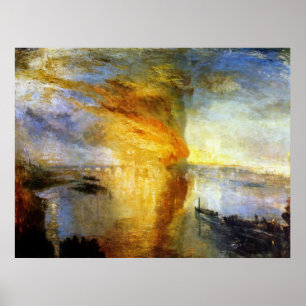 The Burning of the Houses of Lords and Commons Poster