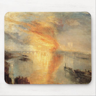 The Burning Of The Houses Of Parliament Mouse Mat