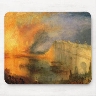 The Burning Of The Houses Of Parliament Mouse Mat