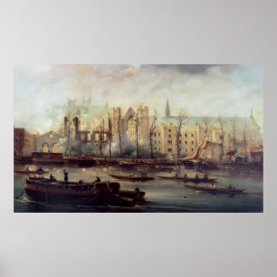 The Burning of the Houses of Parliament Poster
