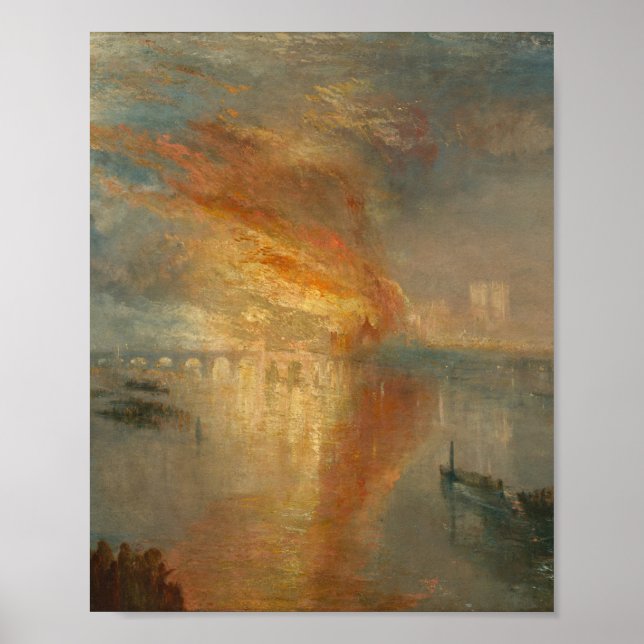 The Burning of the Houses of Parliament - Turner Poster (Front)