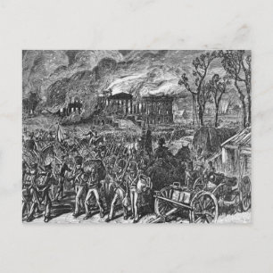 The Burning of Washington, 1814 Postcard
