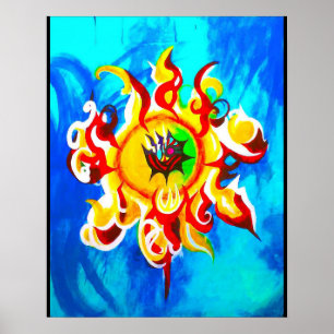The Burning Star Poster