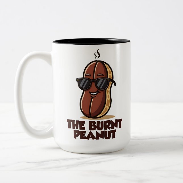 The burnt peanut Two-Tone coffee mug (Left)
