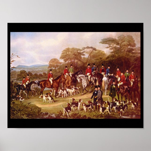 The Bury Hunt', J. Maiden_Engravings Poster (Front)