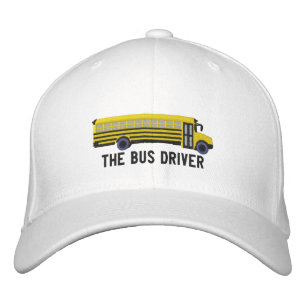 The Bus Driver Custom School Bus Embroidery Embroidered Hat