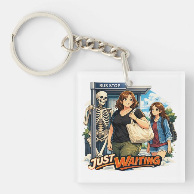 The bus stop key ring (Front)