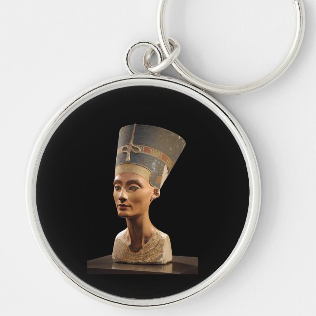 The Bust of Queen Nefertiti Key Ring (Front)
