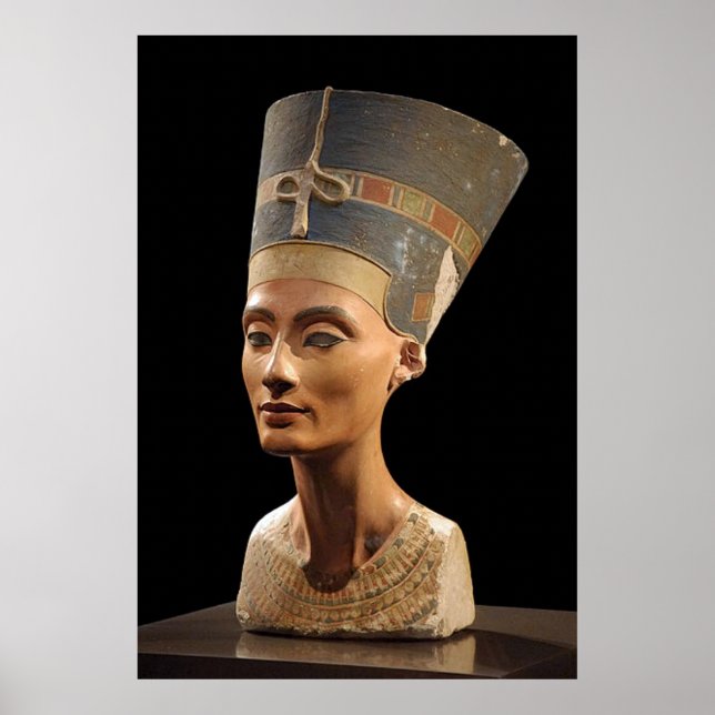 The Bust of Queen Nefertiti Poster (Front)