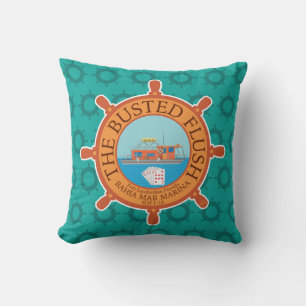 The Busted Flush (Aqua) - Cushion