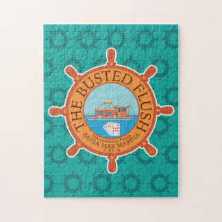 The Busted Flush (Aqua) - Jigsaw Puzzle