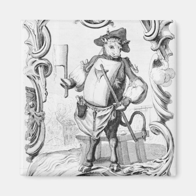 The Butcher, published 1746 Magnet (Front)