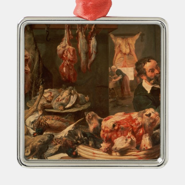 The Butcher's Shop Metal Tree Decoration (Front)